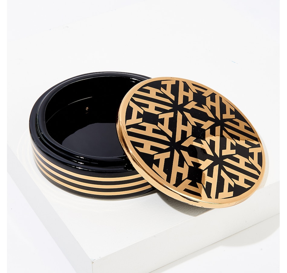 Image 100124.jpg, Product 100-124 / Price $12.33, India Hicks Jonathan Adler The Heritage Circular Lidded Box from India Hicks on TSC.ca's Jewellery department