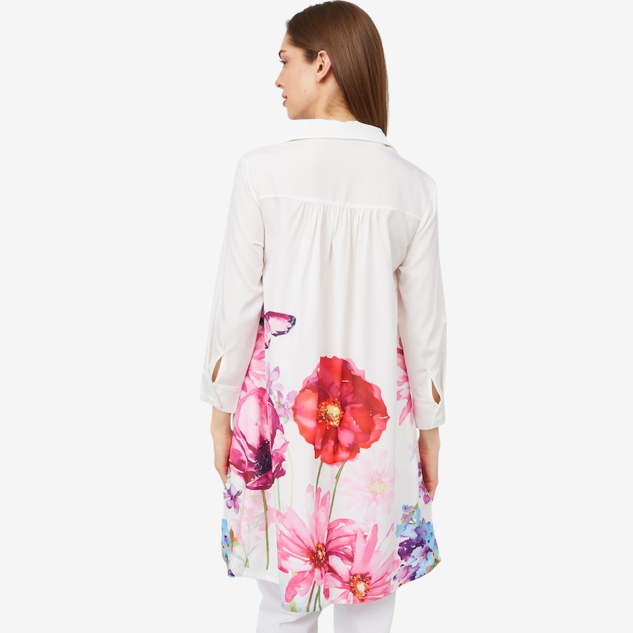 Image 100242_ALTMORE5.jpg, Product 100-242 / Price $29.33, Red Coral Oversized Watercolour Flower Button Down Top from Red Coral Fashions on TSC.ca's Fashion department