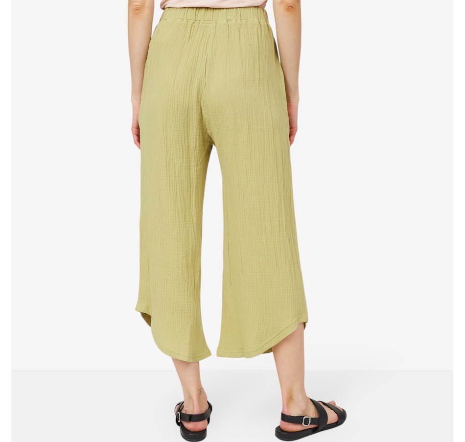 Image 100246_ALTMORE1.jpg, Product 100-246 / Price $54.88, Red Coral Cotton Waffle High Low Pant from Red Coral Fashions on TSC.ca's Fashion department