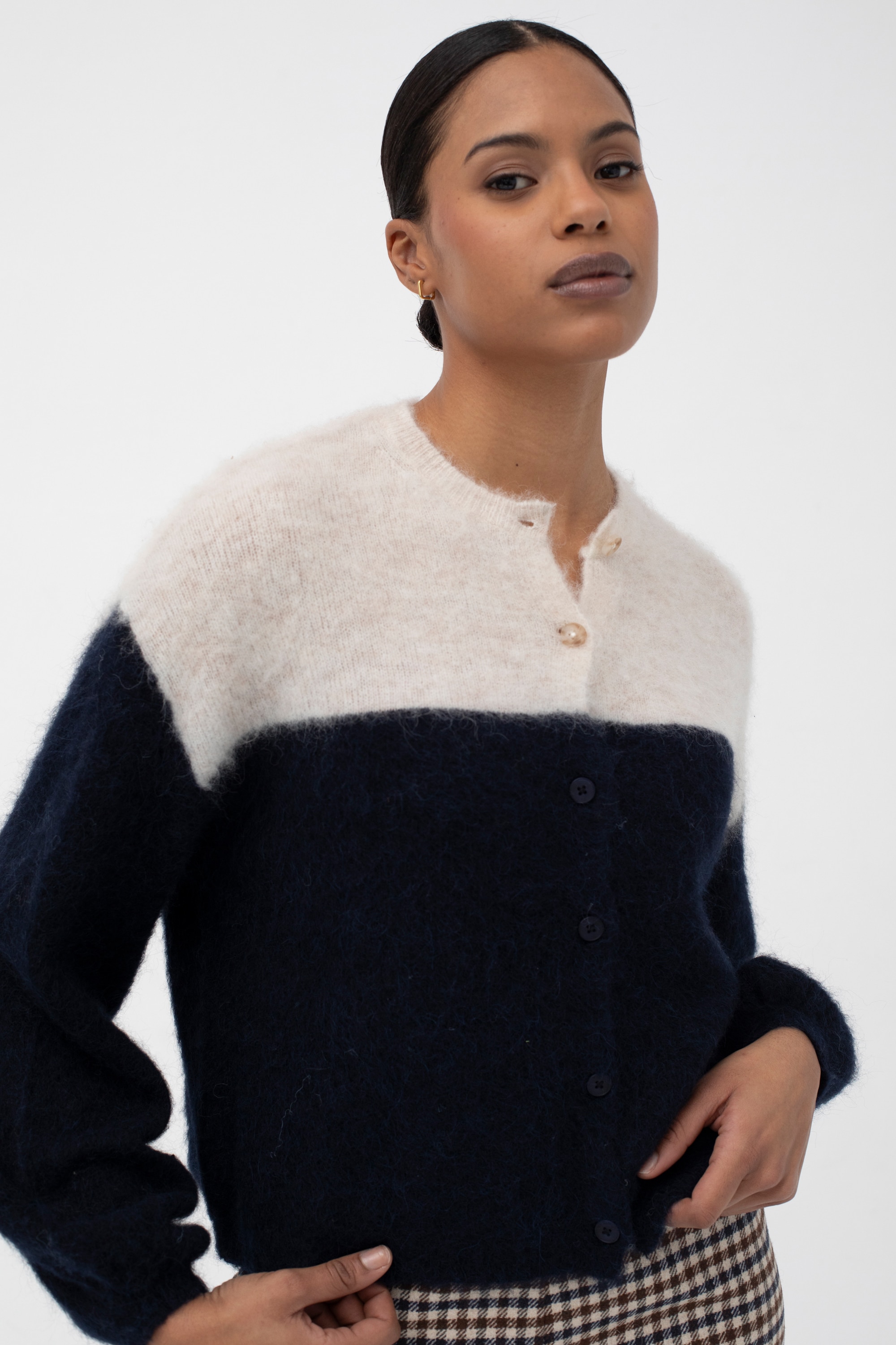 【GRANCY】DestructionDesign BigCardigan Grancy Destruction Design Big Cardigan, Size S, Black