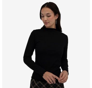 Mus & Bombon Komorebi Long Sleeve Swan Neck Tee