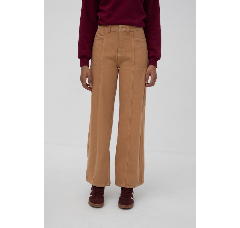 Image 100423_CML.jpg, Product 100-423 / Price $94.88, Mus & Bombon Valby Sarga Wide Leg High Waist Trouser from Mus & Bombon on TSC.ca's Fashion department