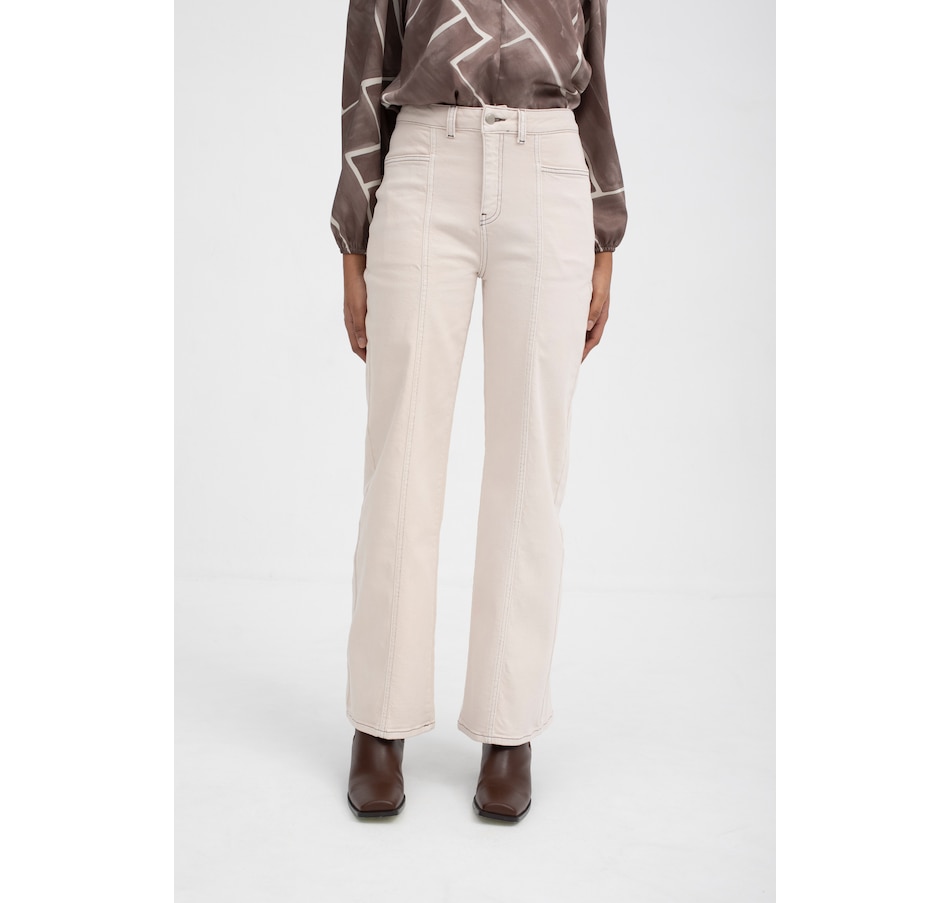 Image 100423_ECR.jpg, Product 100-423 / Price $94.88, Mus & Bombon Valby Sarga Wide Leg High Waist Trouser from Mus & Bombon on TSC.ca's Fashion department