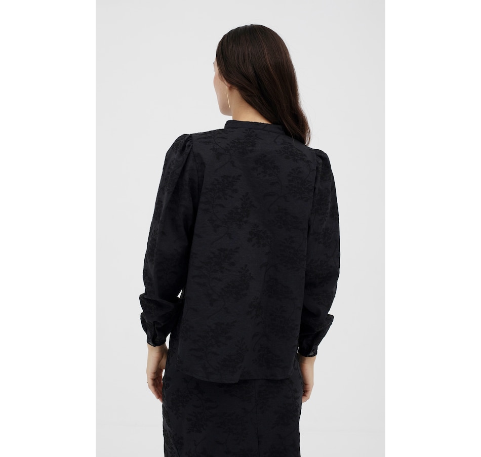 Image 100424_ALTMORE4.jpg, Product 100-424 / Price $132.00, Mus & Bombon Sololaki Jacquard Blouse from Mus & Bombon on TSC.ca's Fashion department