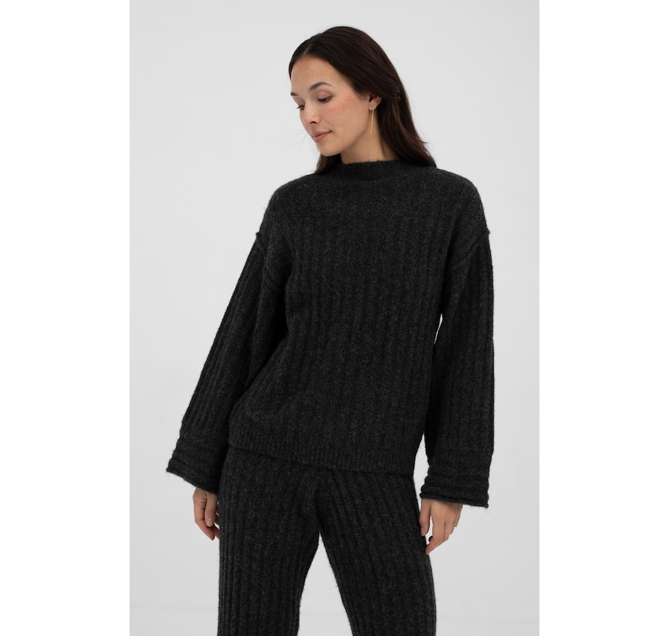 Image 100428_ANTH.jpg, Product 100-428 / Price $115.00, Mus & Bombon Song Long Sleeve Ribbed Top from Mus & Bombon on TSC.ca's Fashion department