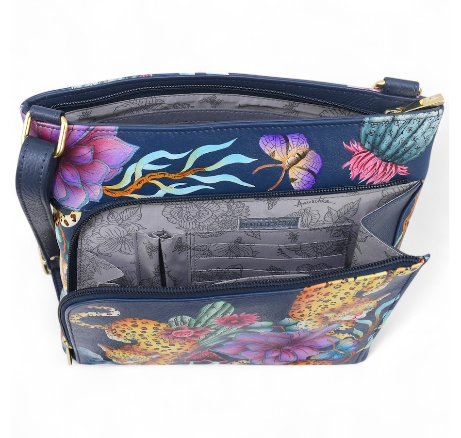 Image 100523_ALTMORE13.jpg, Product 100-523 / Price $109.88, Anuschka Crossbody with Front Zip Organizer from Anuschka Handbags on TSC.ca's Fashion department