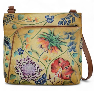 Anuschka Crossbody with Front Zip Organizer