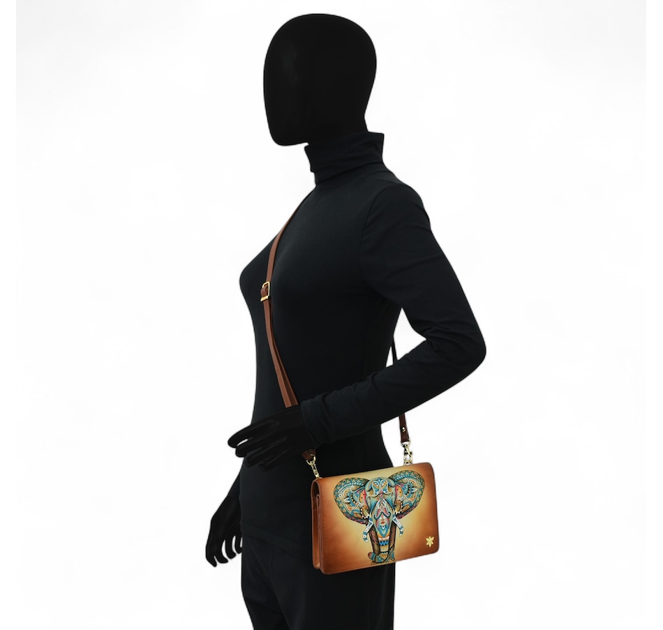 Image 100527_ALTMORE14.jpg, Product 100-527 / Price $139.88, Anuschka Flap Organizer Crossbody Wallet from Anuschka Handbags on TSC.ca's Fashion department