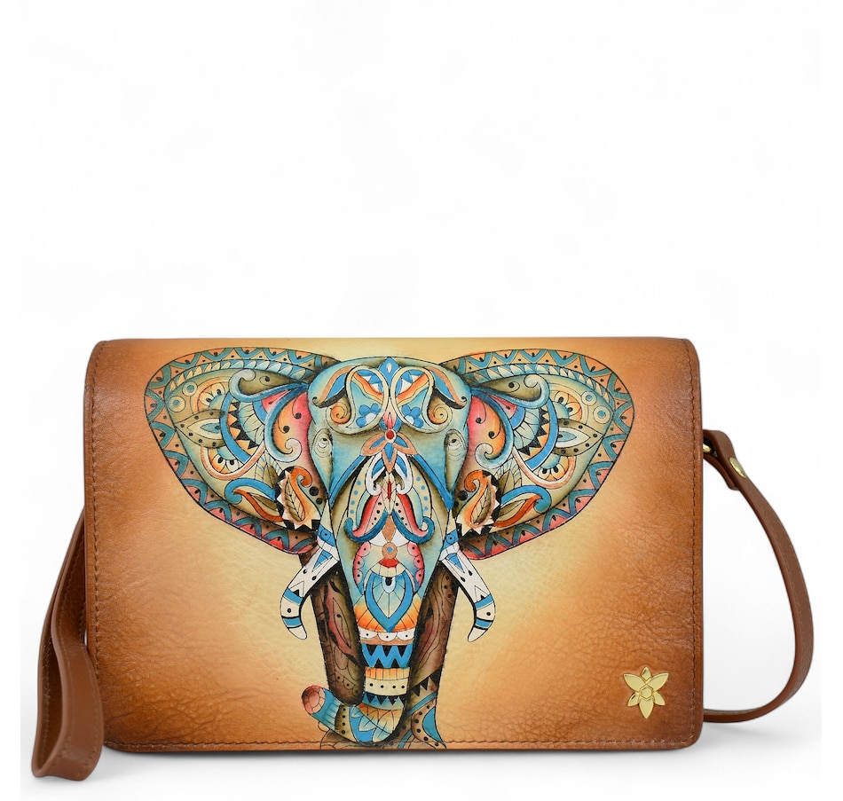 Anuschka Flap Organizer Crossbody Wallet