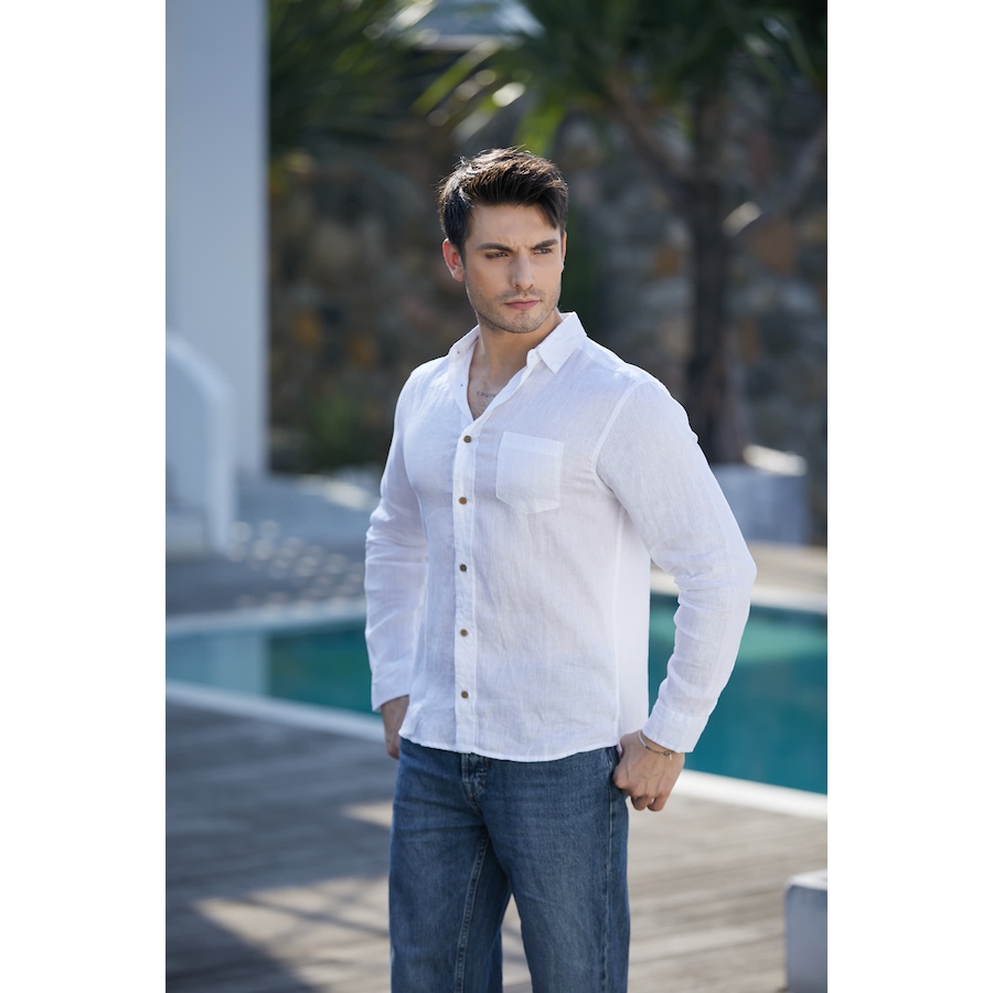 Image 100539_ALTMORE1.jpg, Product 100-539 / Price $109.99, ULU Men's Linen Dress Shirt from ULU on TSC.ca's Fashion department