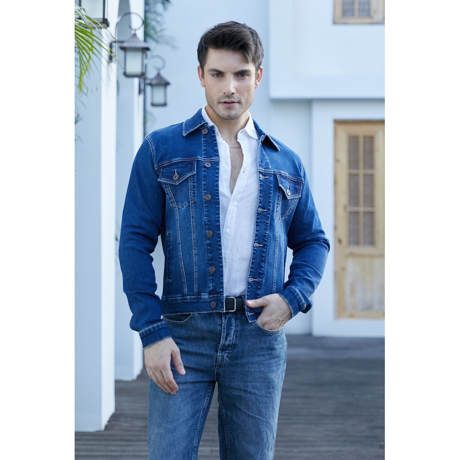 Image 100543_DKW.jpg, Product 100-543 / Price $119.99, ULU Men's Bamboo Denim Jacket from ULU on TSC.ca's Fashion department