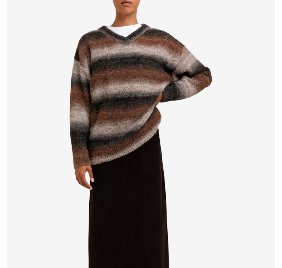 Image 100561_CHOMX.jpg, Product 100-561 / Price $139.88, Paper Label Rora V-Neck Sweater from Paper Label on TSC.ca's Fashion department