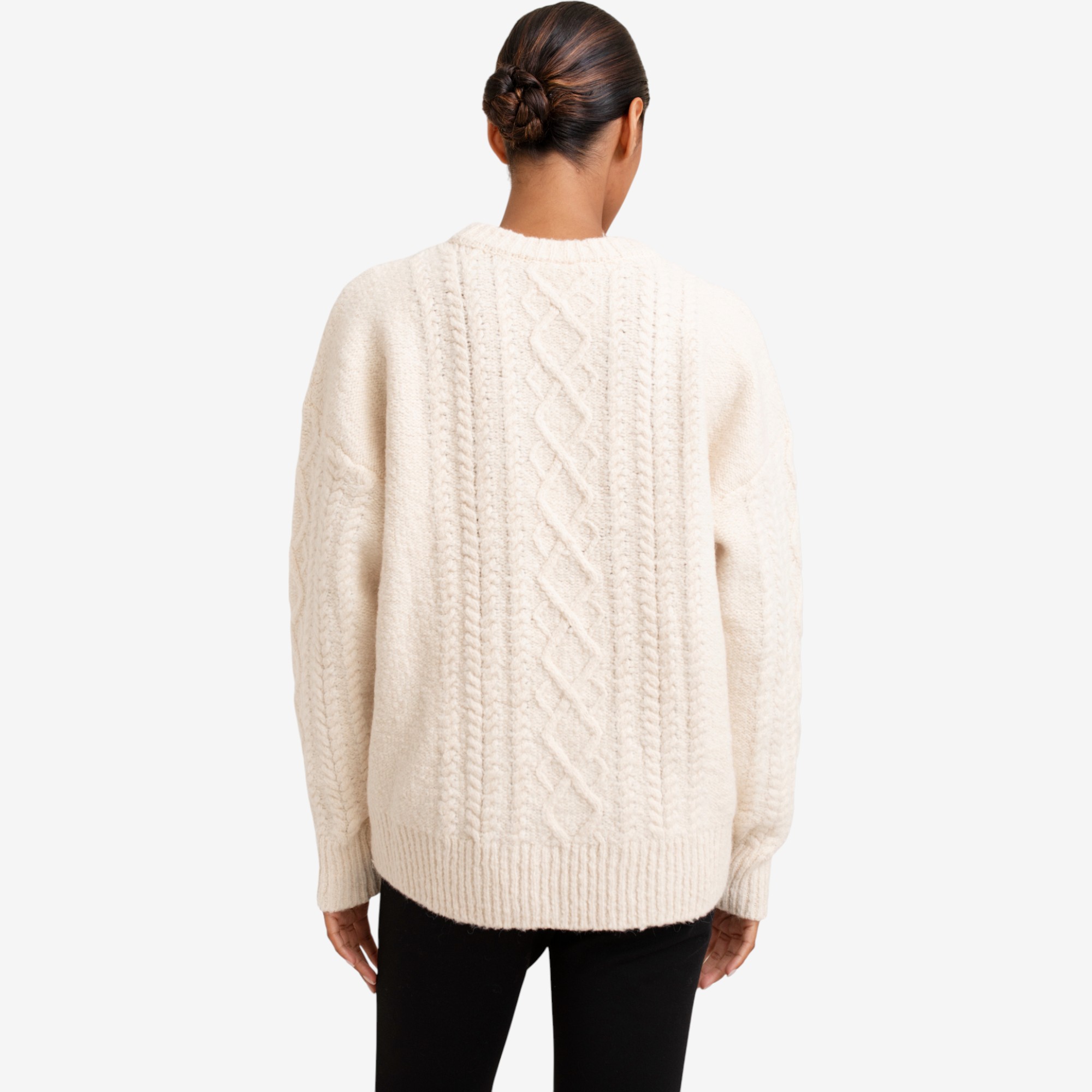 Paper Label Rayna Cable Sweater - TSC.ca