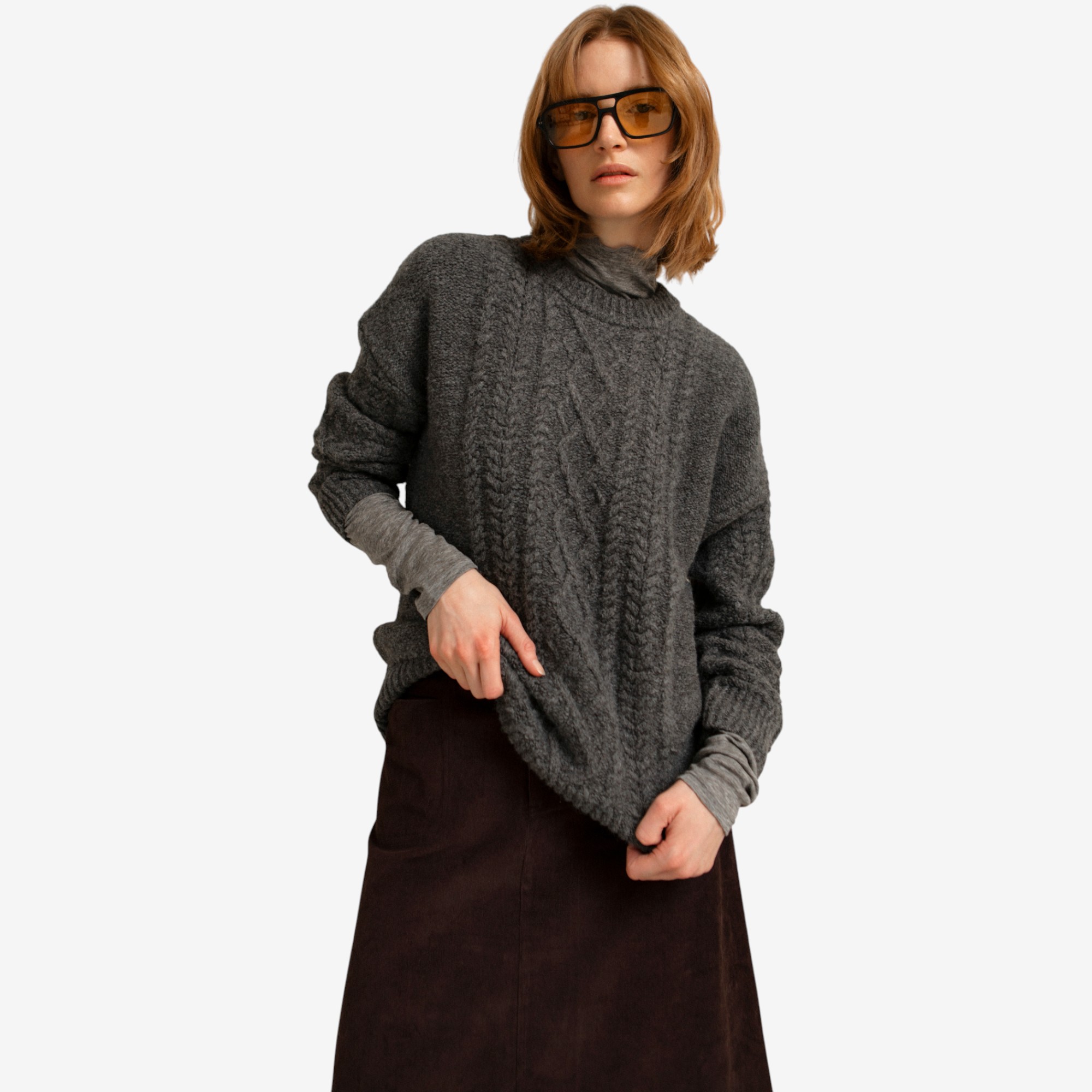 Paper Label Rayna Cable Sweater - TSC.ca