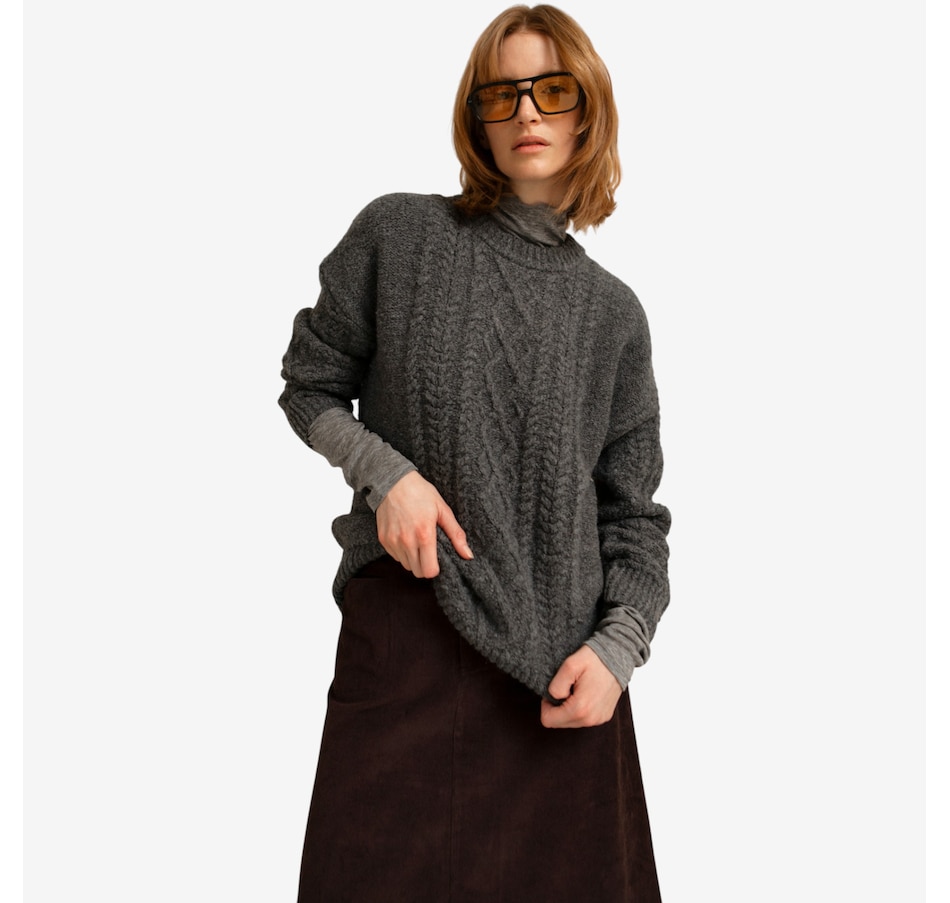 Image 100565_ALTMORE5.jpg, Product 100-565 / Price $139.88, Paper Label Rayna Cable Sweater from Paper Label on TSC.ca's Fashion department