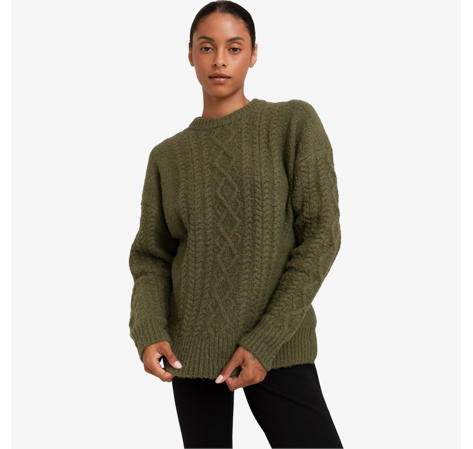 Image 100565_BROGN.jpg, Product 100-565 / Price $139.88, Paper Label Rayna Cable Sweater from Paper Label on TSC.ca's Fashion department