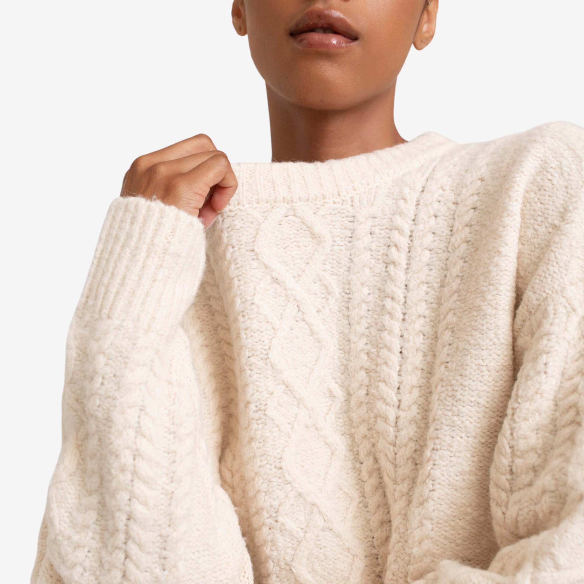 Paper Label Rayna Cable Sweater - TSC.ca