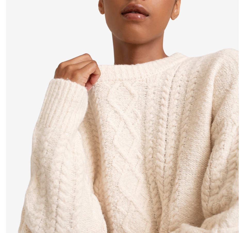 Image 100565_CRM.jpg, Product 100-565 / Price $139.88, Paper Label Rayna Cable Sweater from Paper Label on TSC.ca's Fashion department