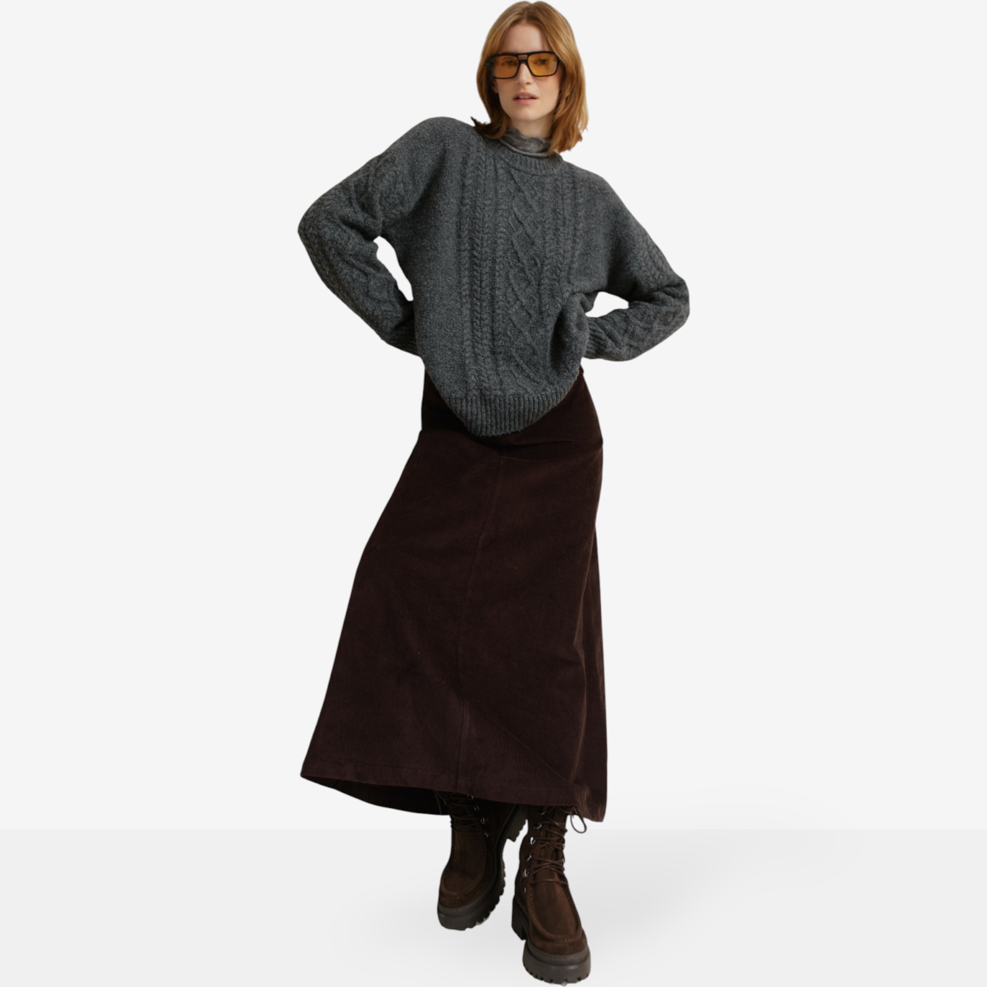 Paper Label Rayna Cable Sweater - TSC.ca
