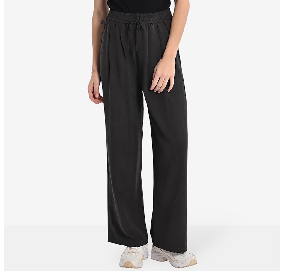 Image 100575_BLK.jpg, Product 100-575 / Price $59.88, Molly Bracken Pull-On Wide Leg Pant with Elastic Waistband from Molly Bracken on TSC.ca's Fashion department