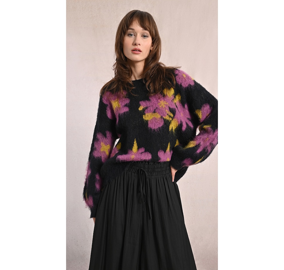 Image 100576_BKF.jpg, Product 100-576 / Price $74.88, Molly Bracken Floral Pull Over Crewneck Sweater from Molly Bracken on TSC.ca's Fashion department