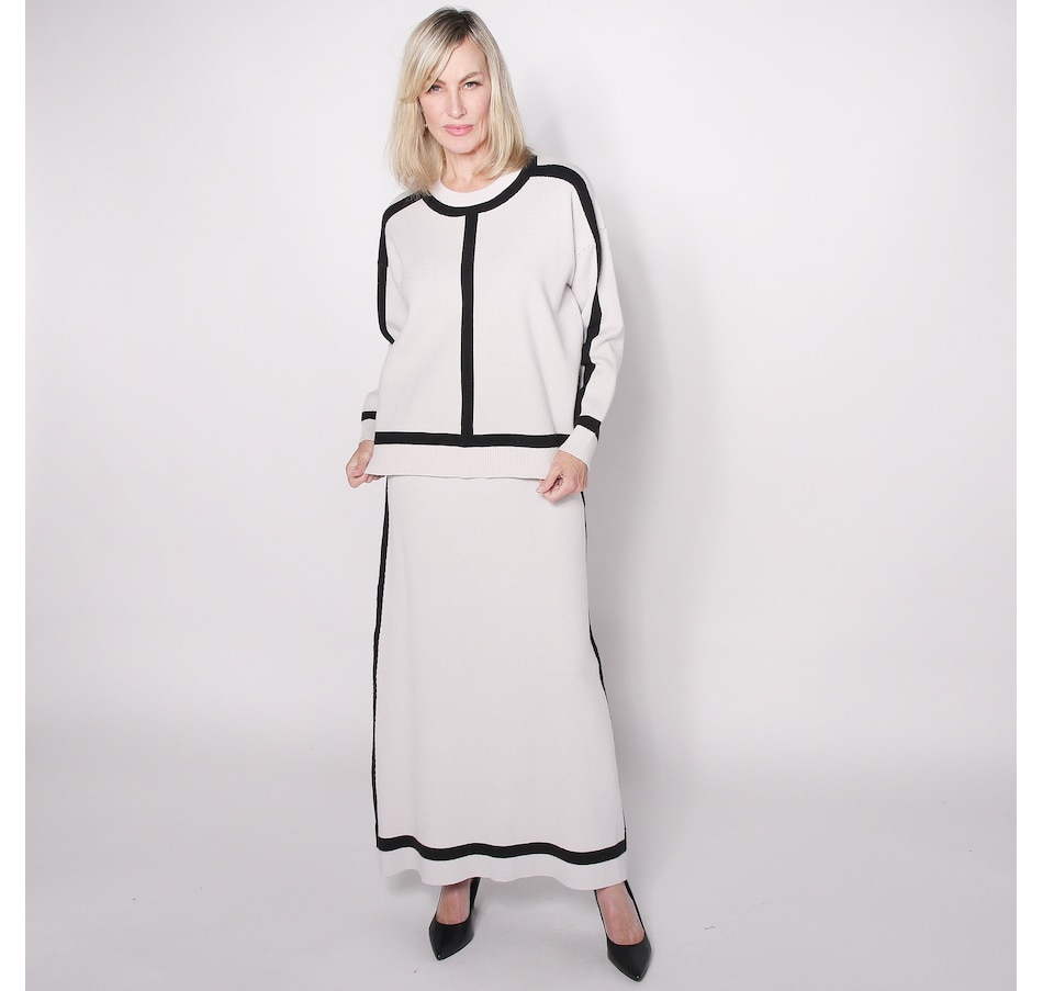 Image 100623_GRY.jpg, Product 100-623 / Price $58.33, Brian Bailey Sabrina Two-Piece Crew Neck Sweater and Skirt from Brian Bailey on TSC.ca's Fashion department
