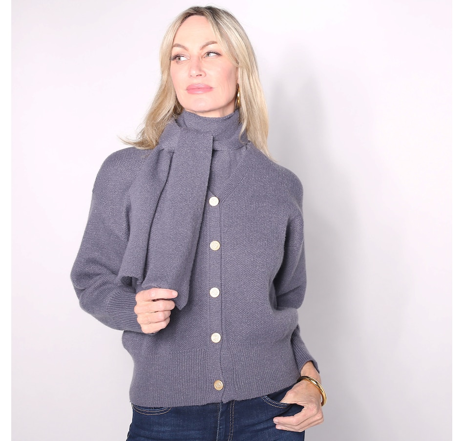 Image 100630_ALTMORE4.jpg, Product 100-630 / Price $71.33, Brian Bailey Julia Cardigan with Detachable Scarf from Brian Bailey on TSC.ca's Fashion department