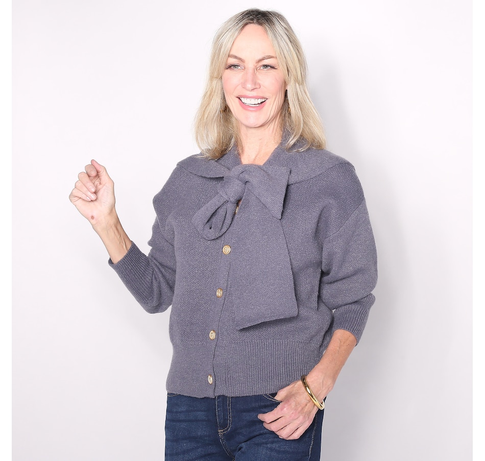 Image 100630_GYG.jpg, Product 100-630 / Price $71.33, Brian Bailey Julia Cardigan with Detachable Scarf from Brian Bailey on TSC.ca's Fashion department