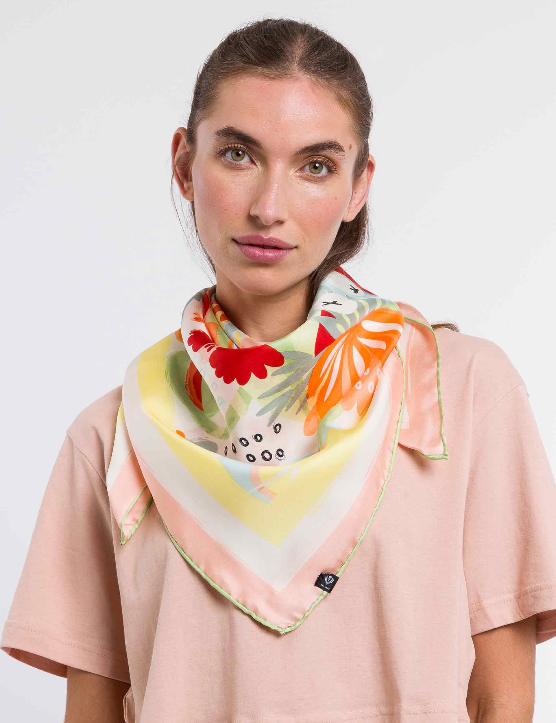 佐藤健、TAKURU FES 大判スカーフ・タケルフェス25不織布の:袋2点 V. Fraas Floral Explosion Silk Square Scarf - TSC.ca