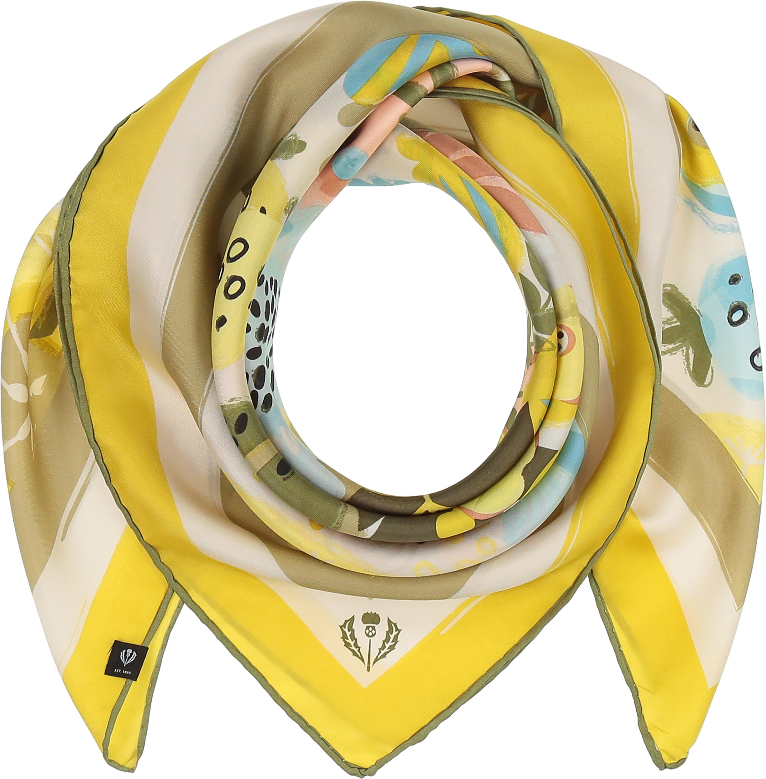 V. Fraas Floral Explosion Silk Square Scarf - TSC.ca