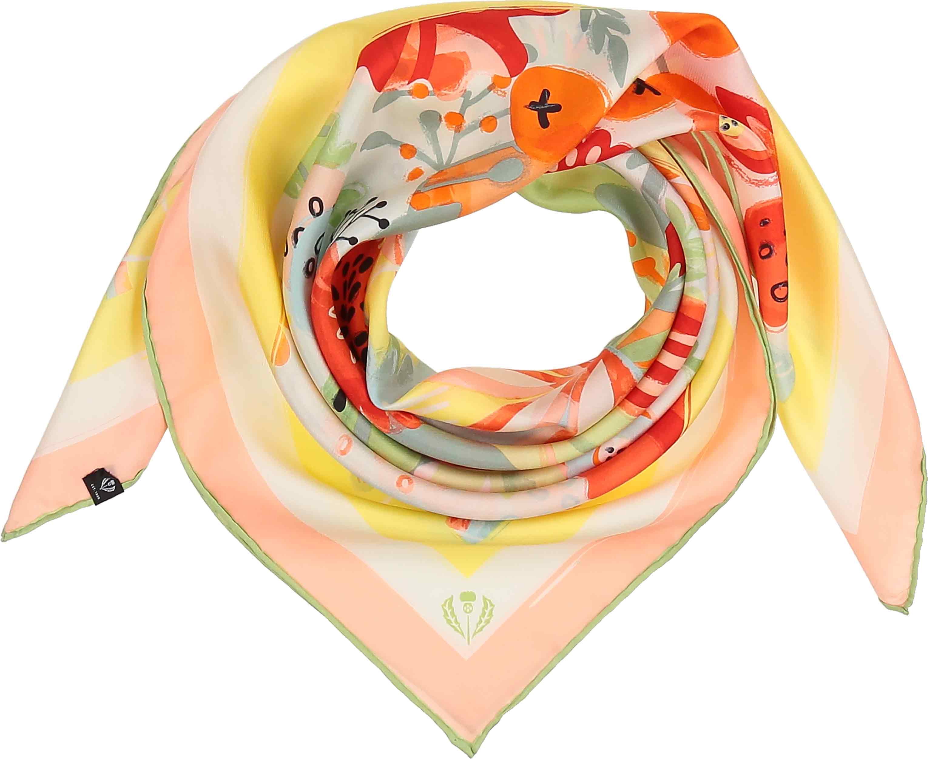 V. Fraas Floral Explosion Silk Square Scarf - TSC.ca