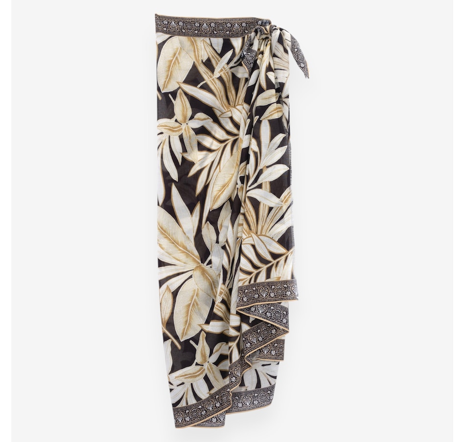 Image 100675_BLK.jpg, Product 100-675 / Price $29.33, Echo Golden Palm Pareo from Echo on TSC.ca's Fashion department