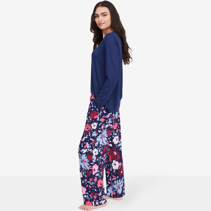 Image 100708_NVF.jpg, Product 100-708 / Price $19.33, Cuddl Duds Bliss Knit Ruffle V-Neck Sleep Set from Cuddl Duds on TSC.ca's Fashion department