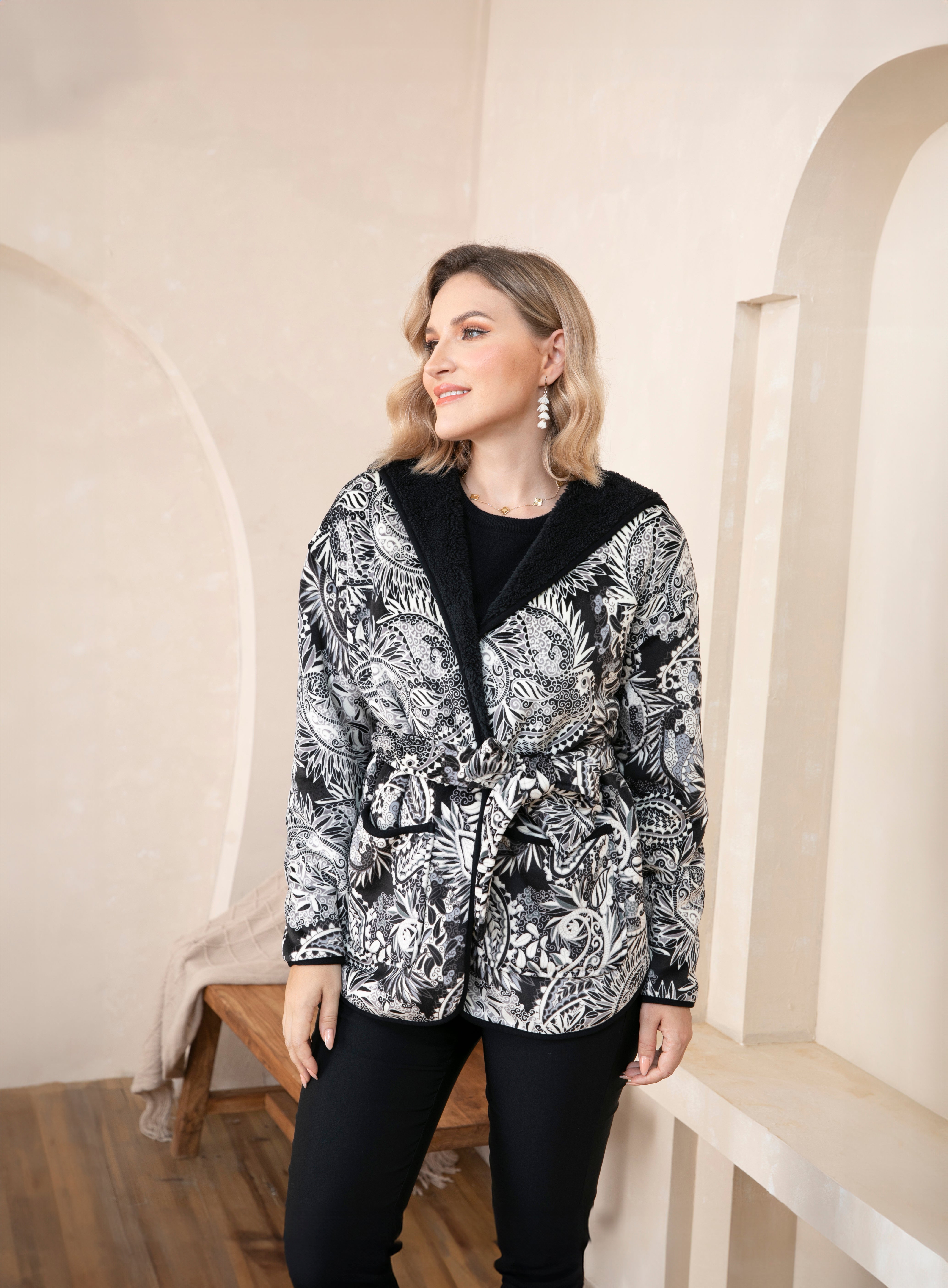 Orange Fashion Village Wrap Front Cardigan - TSC.ca