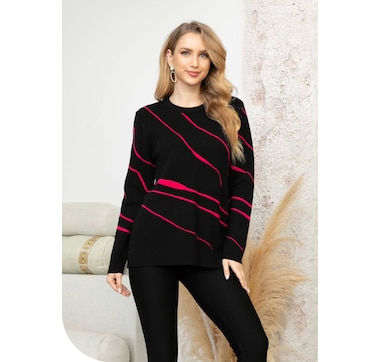 Orange Fashion Village Pullover Sweater Knit