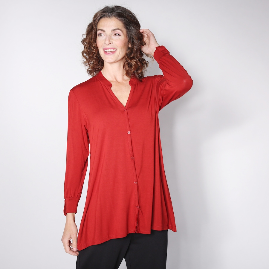 Image 100754_BOE.jpg, Product 100-754 / Price $9.33, Orange Fashion Village Button Front Bamboo Top from Orange Fashion Village on TSC.ca's Fashion department