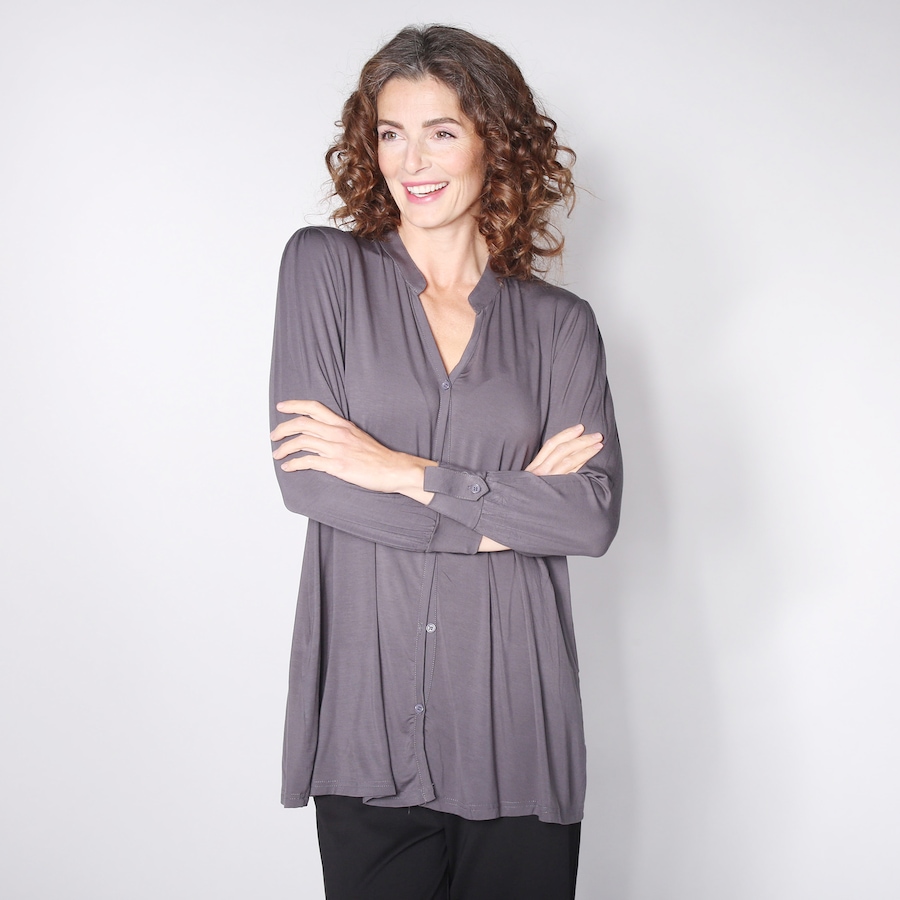 Image 100754_CHR.jpg, Product 100-754 / Price $9.33, Orange Fashion Village Button Front Bamboo Top from Orange Fashion Village on TSC.ca's Fashion department