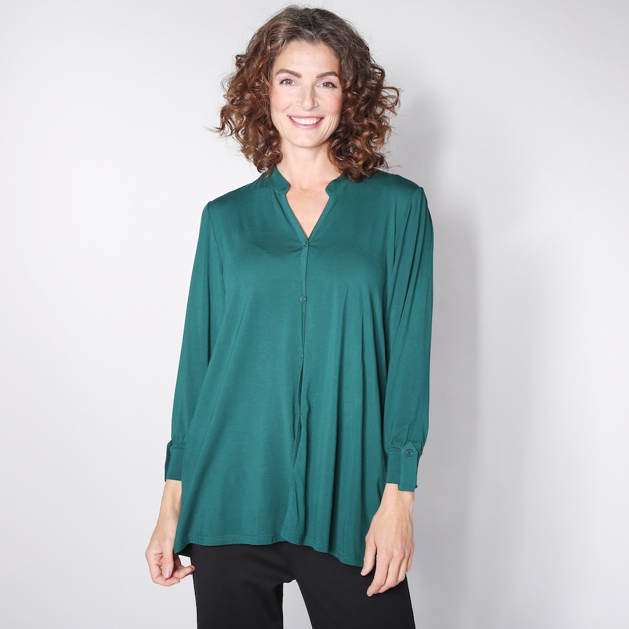 Image 100754_GRN.jpg, Product 100-754 / Price $9.33, Orange Fashion Village Button Front Bamboo Top from Orange Fashion Village on TSC.ca's Fashion department