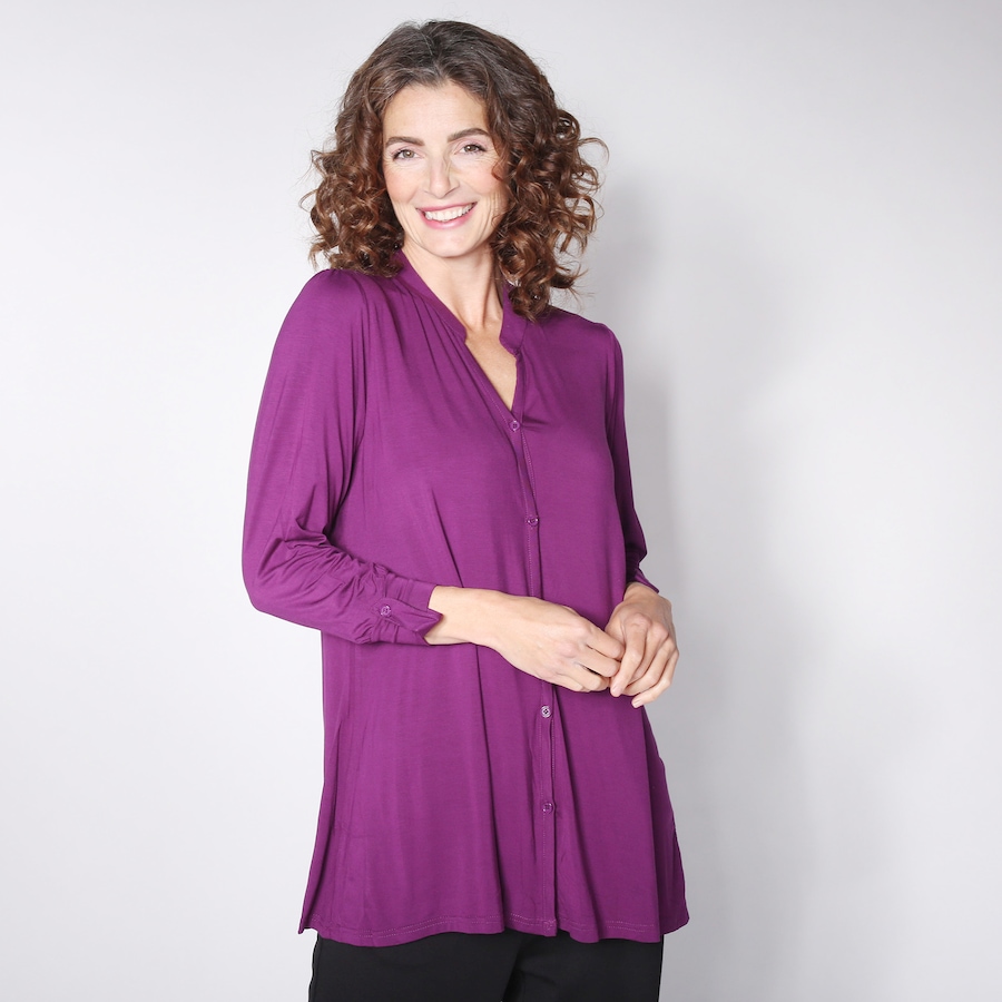 Image 100754_MAG.jpg, Product 100-754 / Price $9.33, Orange Fashion Village Button Front Bamboo Top from Orange Fashion Village on TSC.ca's Fashion department