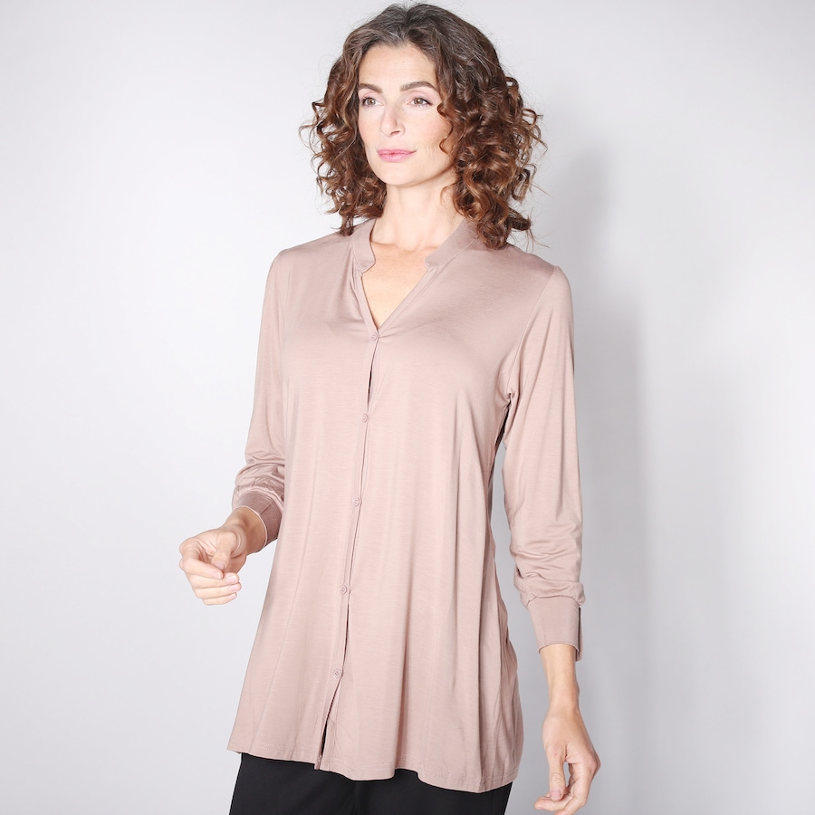 Image 100754_TPE.jpg, Product 100-754 / Price $9.33, Orange Fashion Village Button Front Bamboo Top from Orange Fashion Village on TSC.ca's Fashion department