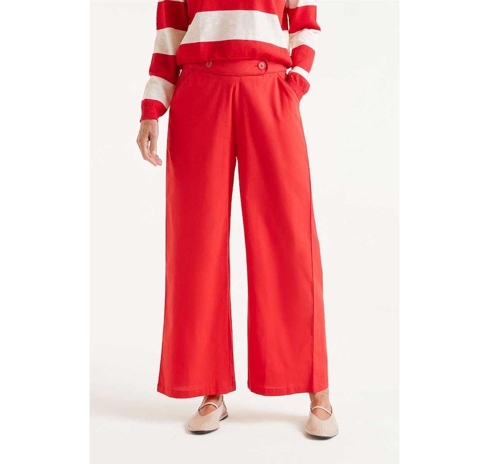 Image 100855_RED.jpg, Product 100-855 / Price $39.33, Compañía Fantástica Narcisco Printed Trouser from Compania Fantastica on TSC.ca's Fashion department