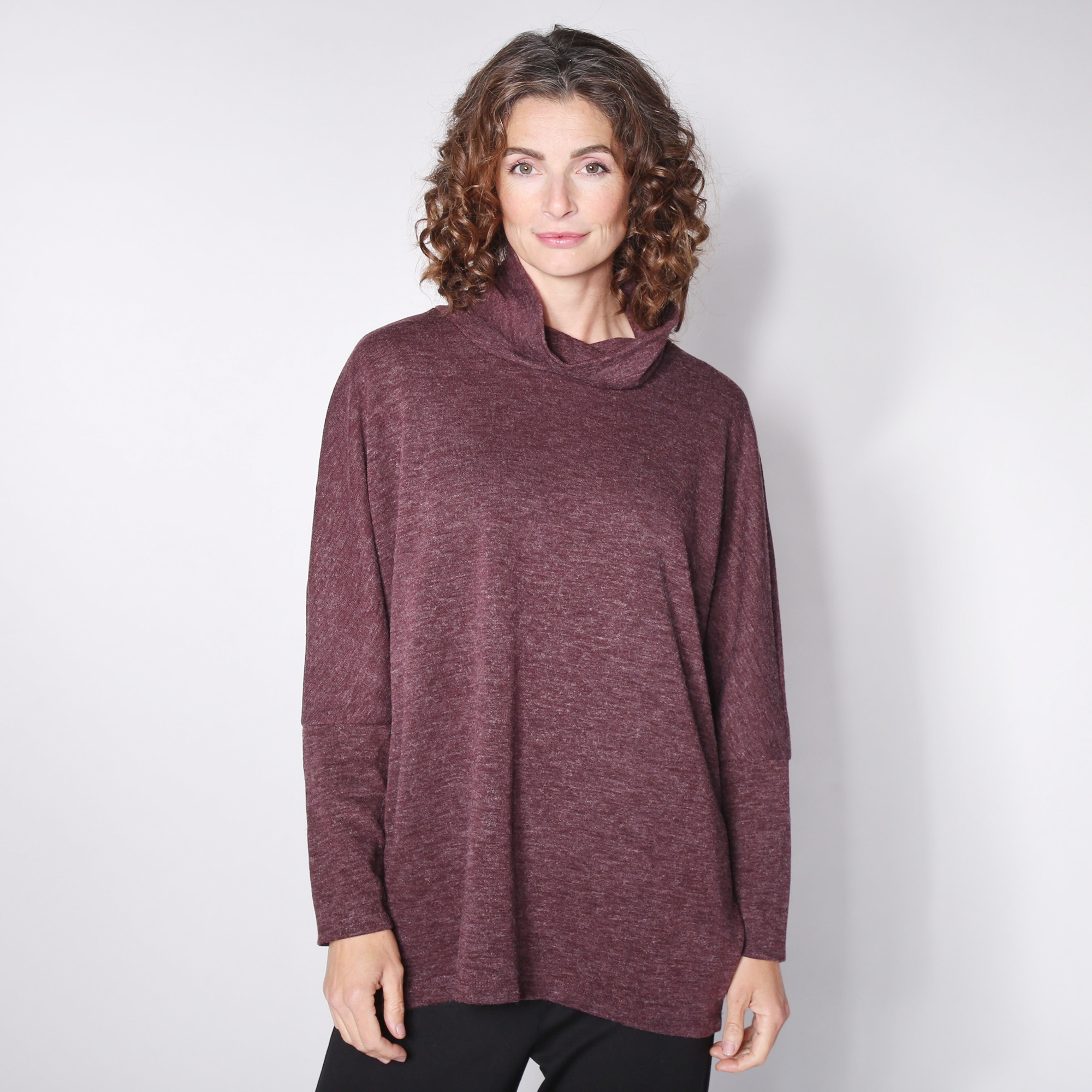 Mr. Max Sweater Knit Oversize Cowl Neck Top - TSC.ca