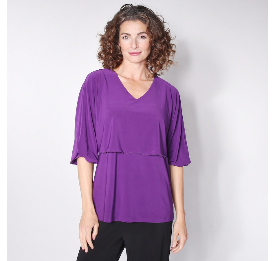 Image 100879_PLM.jpg, Product 100-879 / Price $24.33, Mr. Max Brazil Knit Layered Capelet Top from Mr. Max on TSC.ca's Fashion department