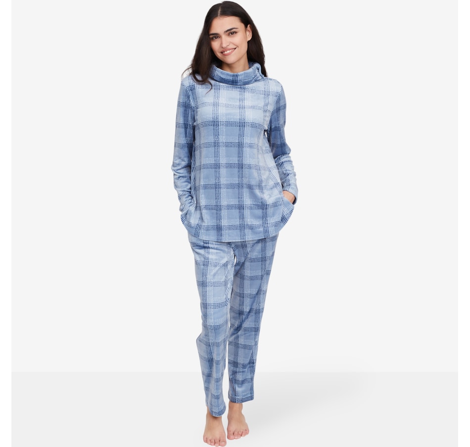 Image 100904_BLUPL.jpg, Product 100-904 / Price $39.99, Cuddl Duds Plush Velour Pullover from Cuddl Duds on TSC.ca's Fashion department