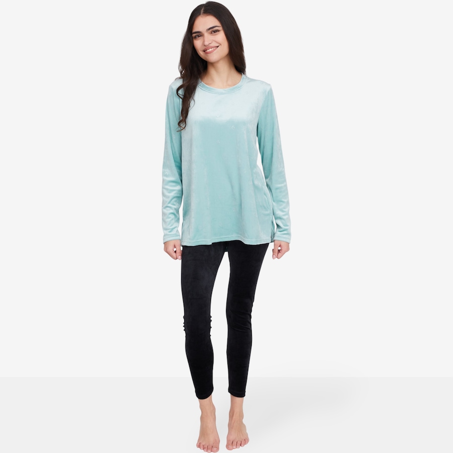 Image 100906_AQA.jpg, Product 100-906 / Price $49.88, Cuddl Duds Velour Foil Set from Cuddl Duds on TSC.ca's Fashion department