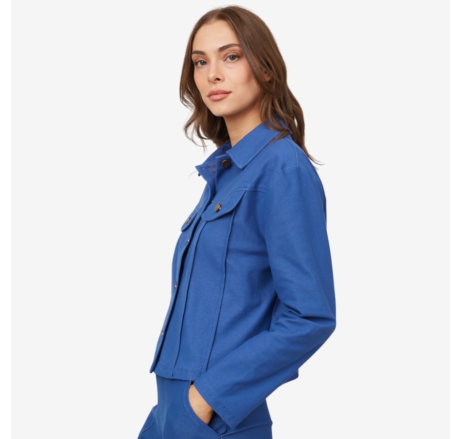 Image 100909_ALTMORE2.jpg, Product 100-909 / Price $59.88, Kim & Co. Deluxe Denim Short Jacket from Kim & Co. on TSC.ca's Fashion department