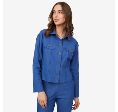 Product 100-909 / Price $104.99 , Kim & Co. Deluxe Denim Short Jacket