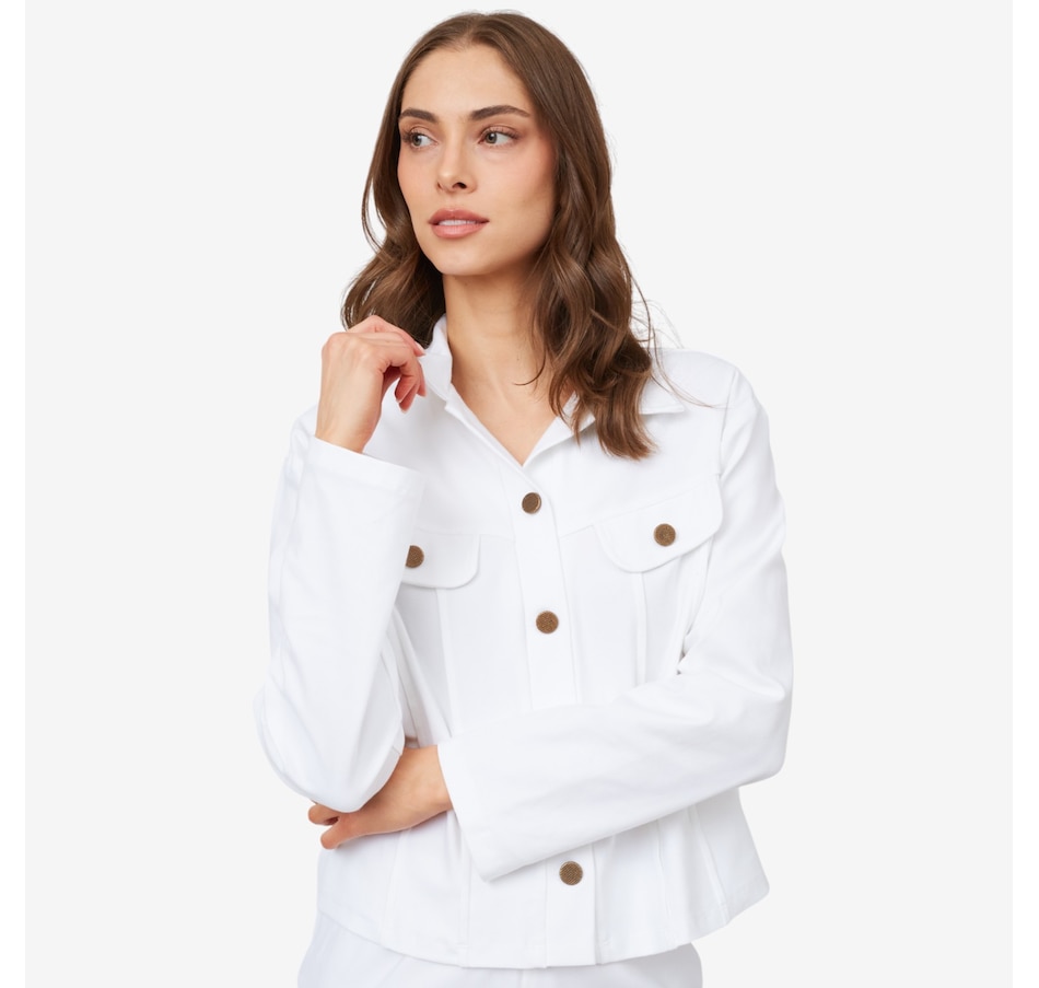 Image 100909_OWH.jpg, Product 100-909 / Price $59.88, Kim & Co. Deluxe Denim Short Jacket from Kim & Co. on TSC.ca's Fashion department