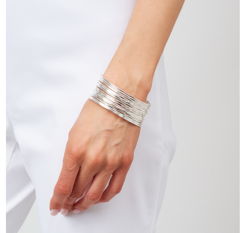 Image 100910_SIL.jpg, Product 100-910 / Price $14.88, Kim & Co. Multi-Strand Cuff from Kim & Co. on TSC.ca's Jewellery department