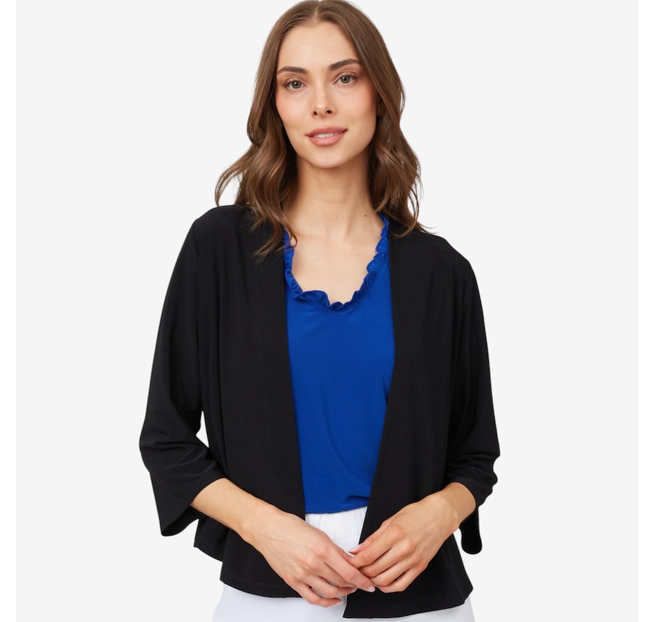 Kim & Co. Deluxe Brazil Knit 3/4 Sleeve Bolero